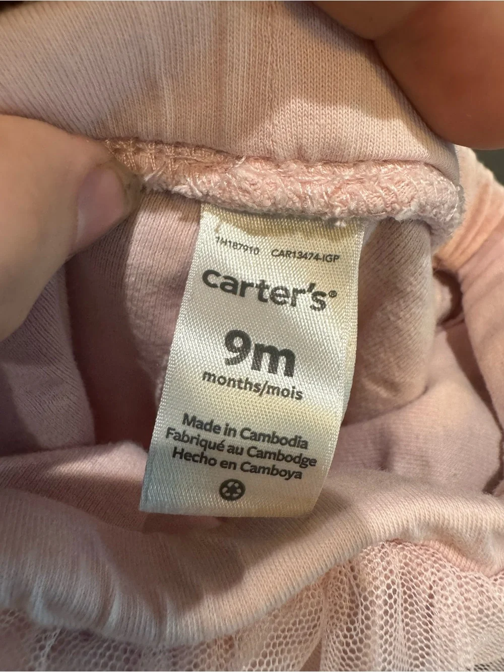 Carter's Pink Infant Pants